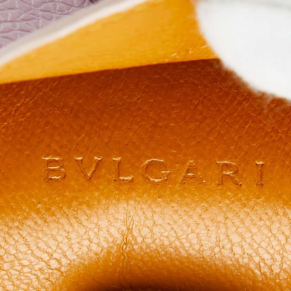 BVLGARI Crochet Key Ring Neck Holder Pink Leather Women's - Picture 9 of 11